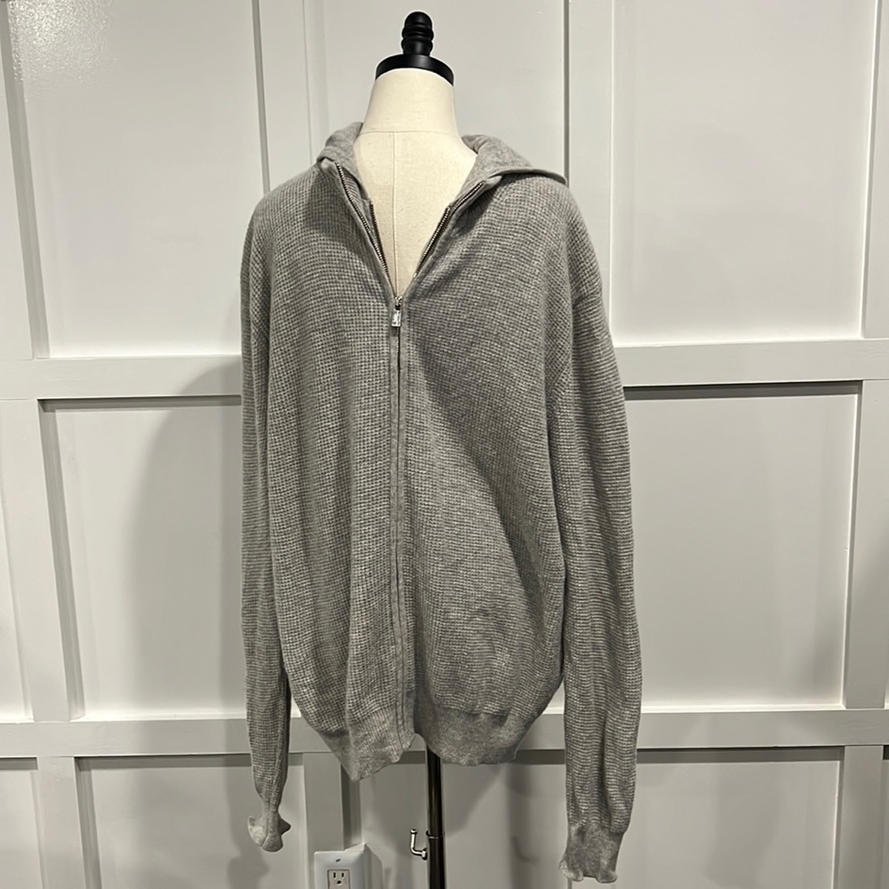 Michael Kors Light Grey Cashmere Hoodie